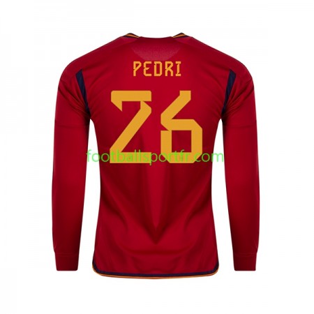Tenue Espagne PEDRI 26 Domicile World Cup 2022 Maillot de Foot ML